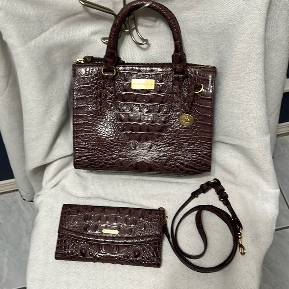 Brahmin Handbags - Brahmin Melbourne lilac purple purse AND matching Brahmin wallet